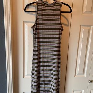 Striped midi dress